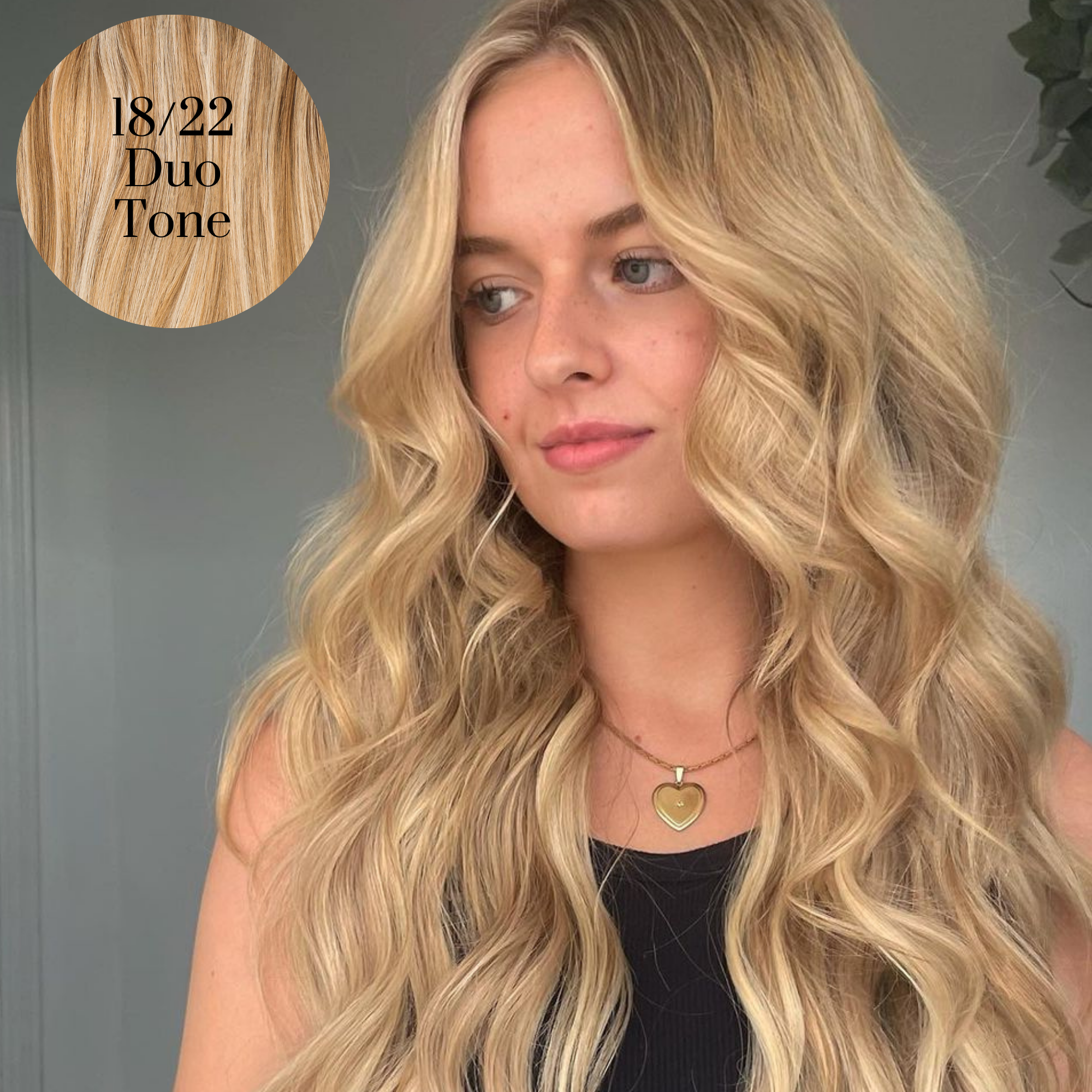 #18/22 Duo Tone Ultra Narrow Clip In Hair Extensions