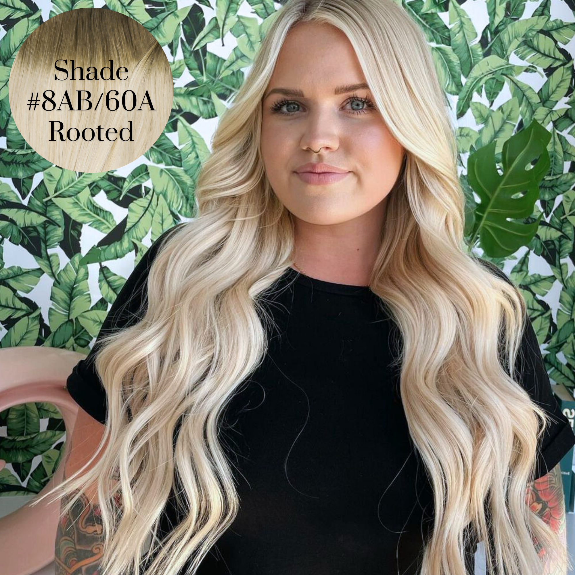 #8AB/60A Rooted Aura Hair Extension