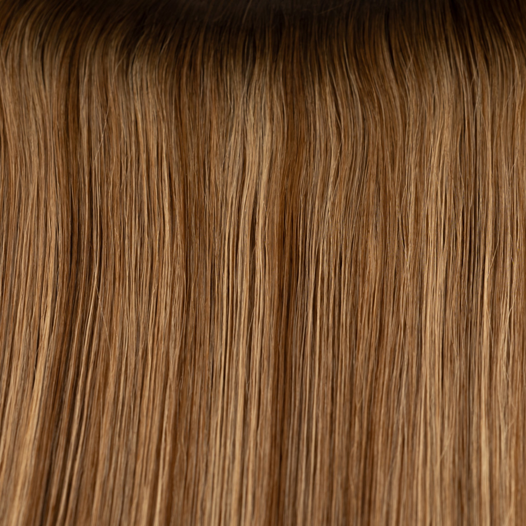 Dark Brown Beige Blonde 'Como' Root Tap Blend Ultra Narrow Clip In Hair Extensions
